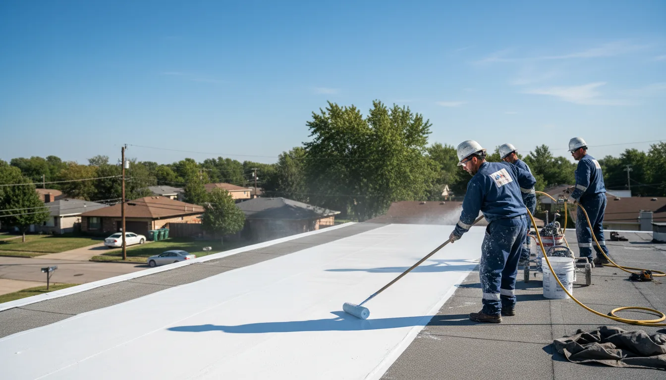 Commercial roof coating in Shiloh, NC near me